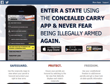 Tablet Screenshot of concealedcarryapp.com